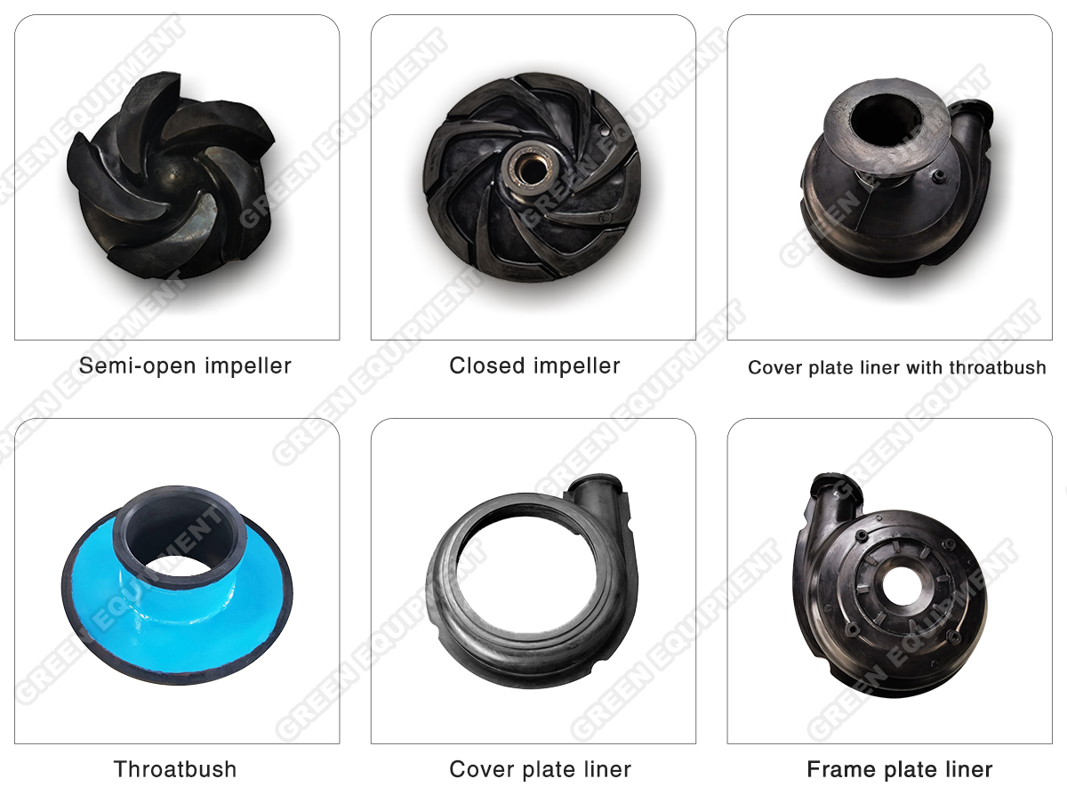 Natural Rubber Corrosion Resistance Spare Parts